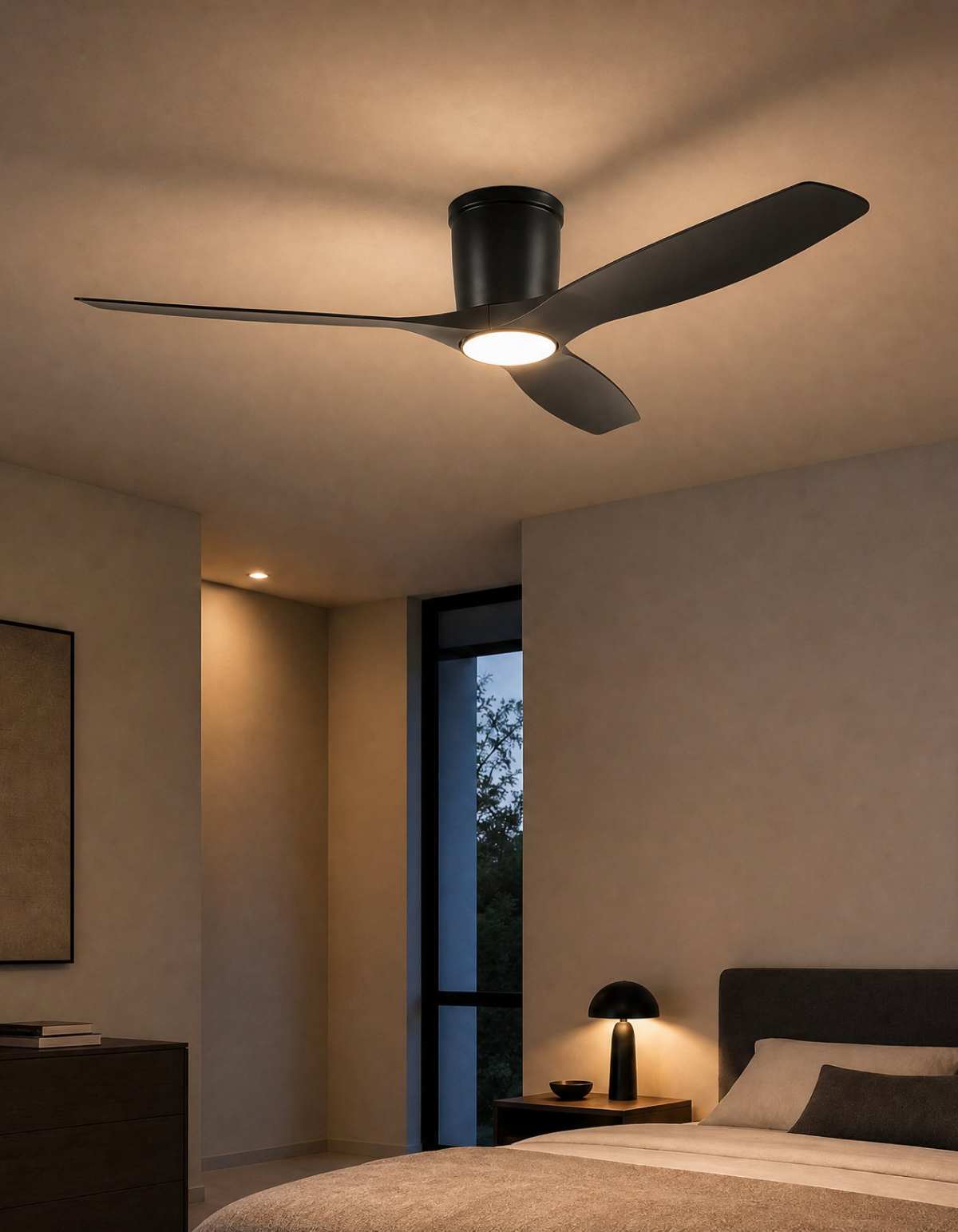 Savannah 52-in. Ceiling Fan - Black#Finish_Black