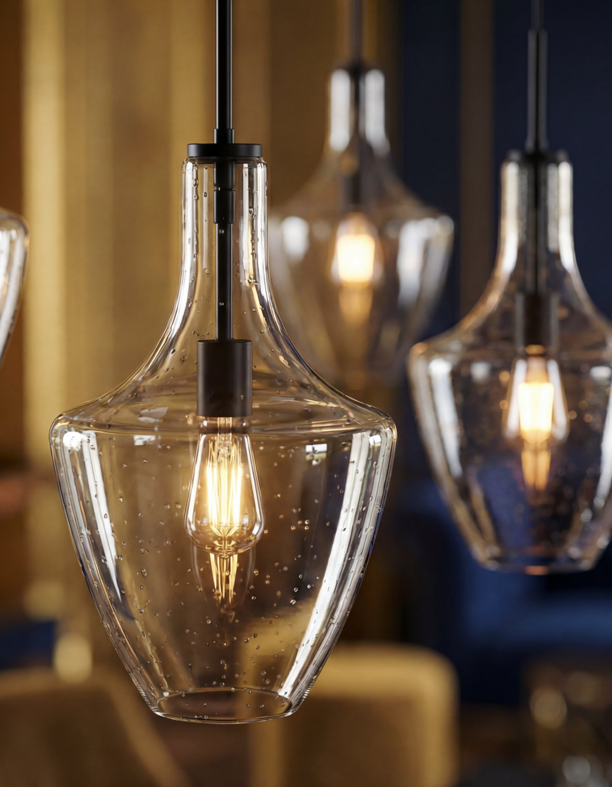 Capri Single Pendant - Black#Finish_Black
