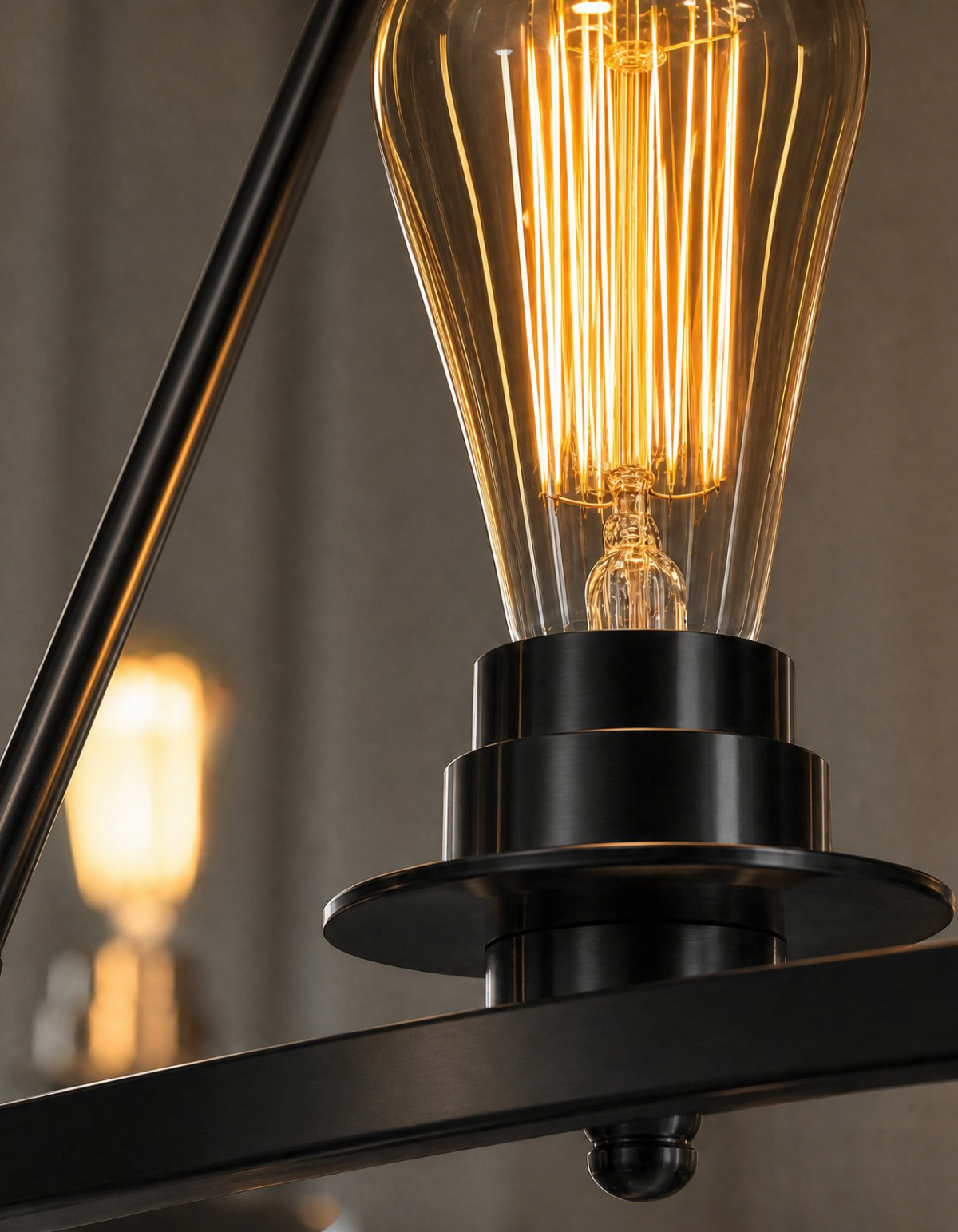 Foundry 9-Light Chandelier - Black#Finish_Black