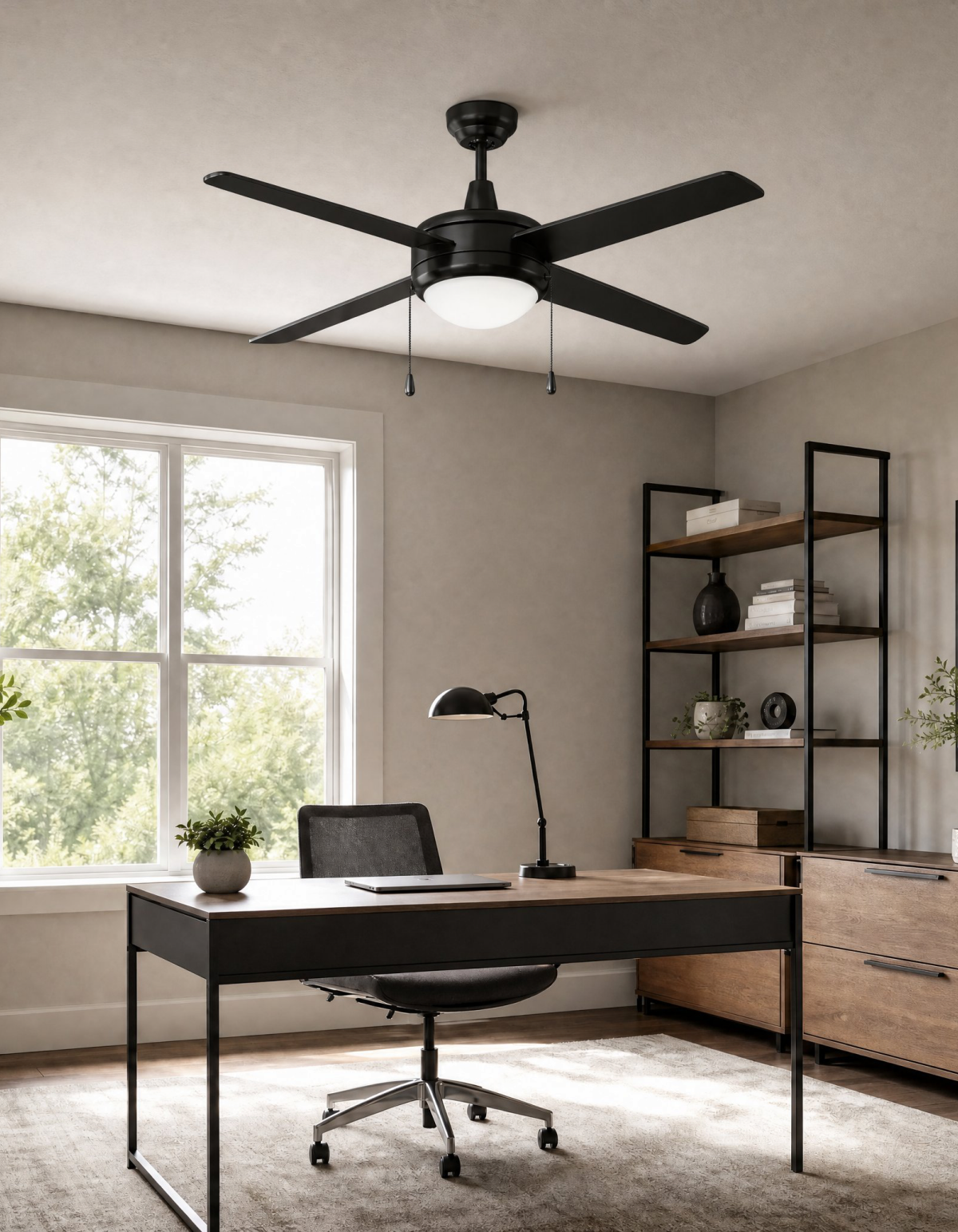 COBIA 52" 4-Blade Cobia Ceiling Fan - Matte Black#Finish_Matte Black
