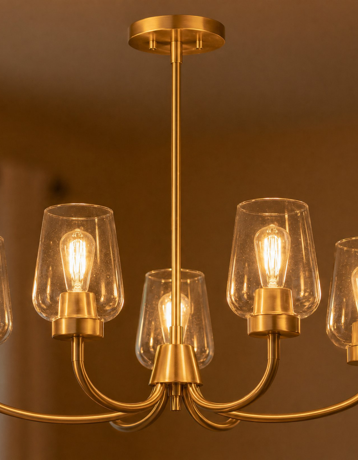 GILA 5-Light Ring Chandelier - Satin Gold#Finish_Satin Gold