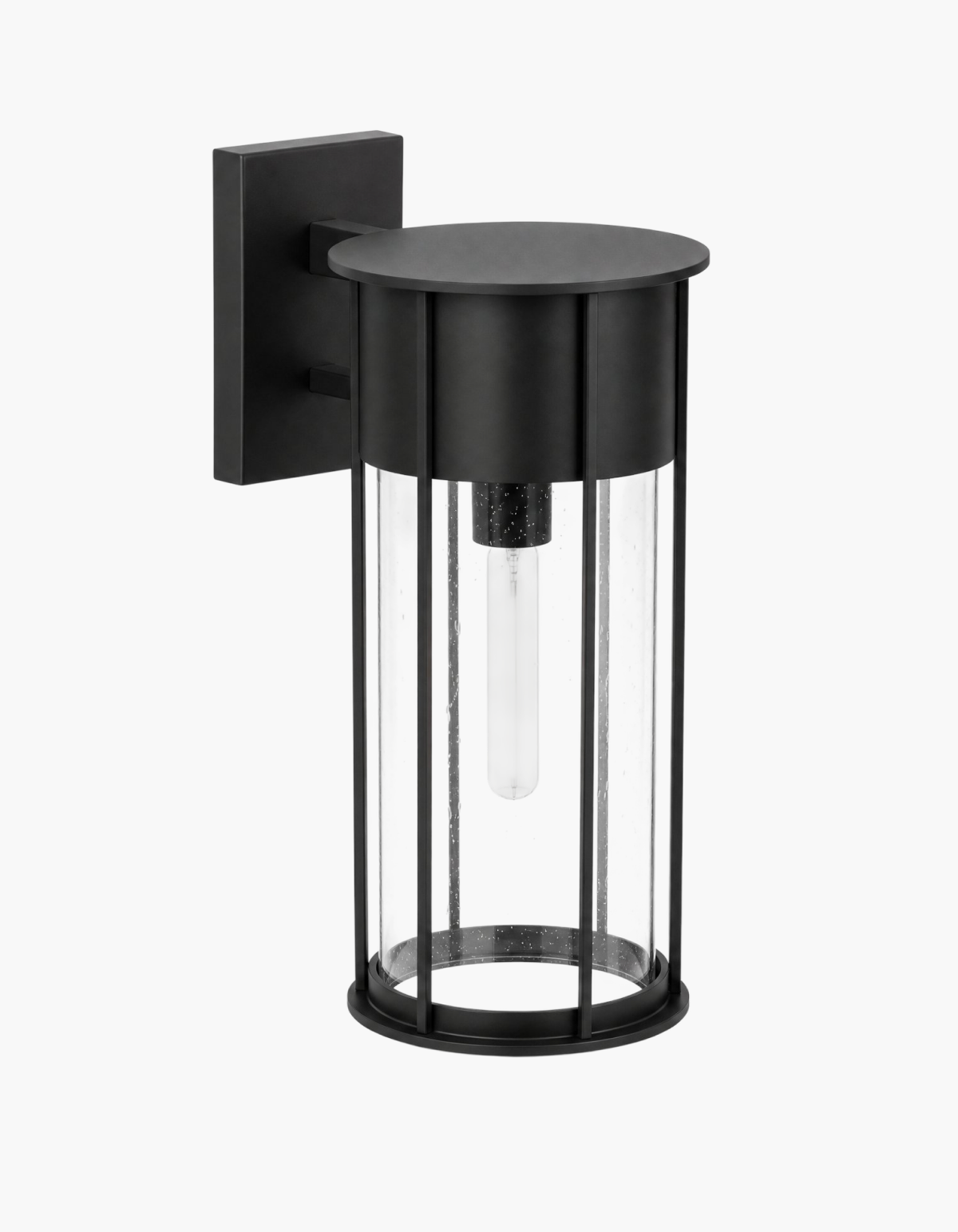 Rainier 18-in. Outdoor Wall Lantern - Black#Finish_Black