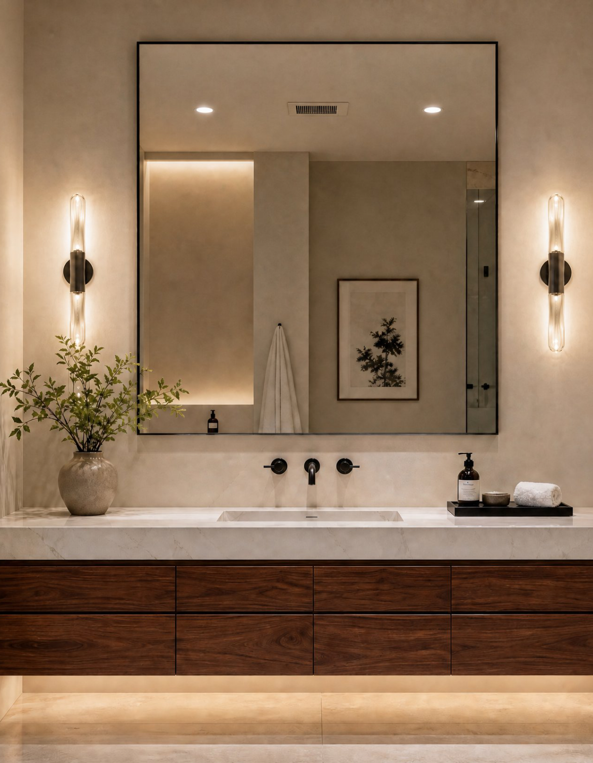 Hawthorne 32-in. Wall Sconce - HWTHN-WS2-BKSM