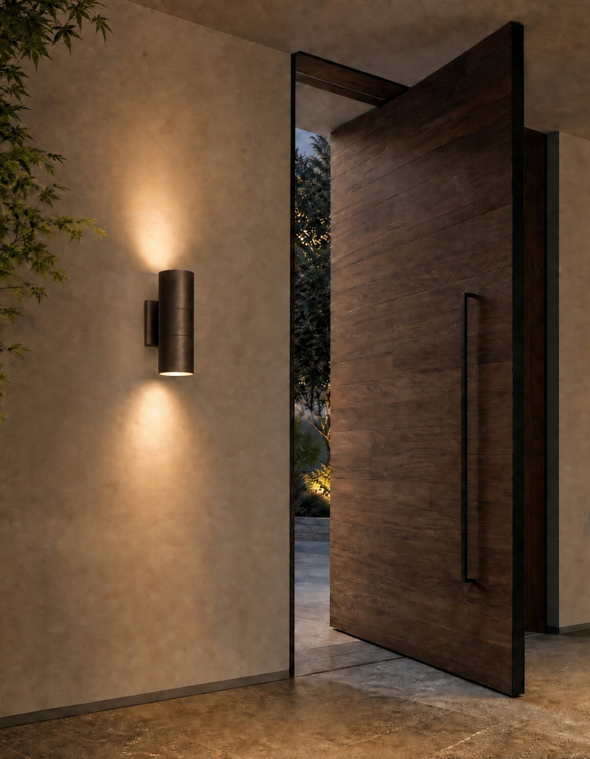 PIONEER 2-Light Outdoor Up/Down Wall Sconce - Bronze#Finish_Bronze