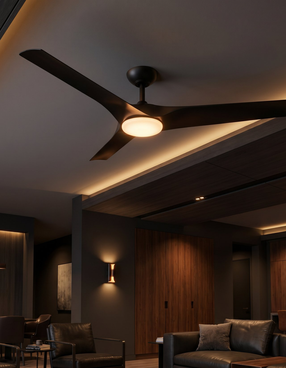 Gossamer 60-in. Ceiling Fan - Matte Black#Finish_Matte Black