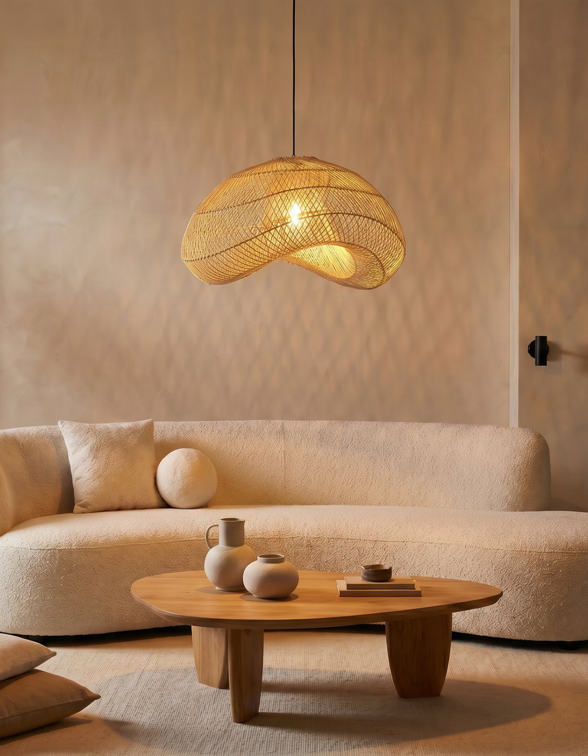 ISLA 1-Light 24" Pendant - Nature Rattan#Finish_Nature Rattan