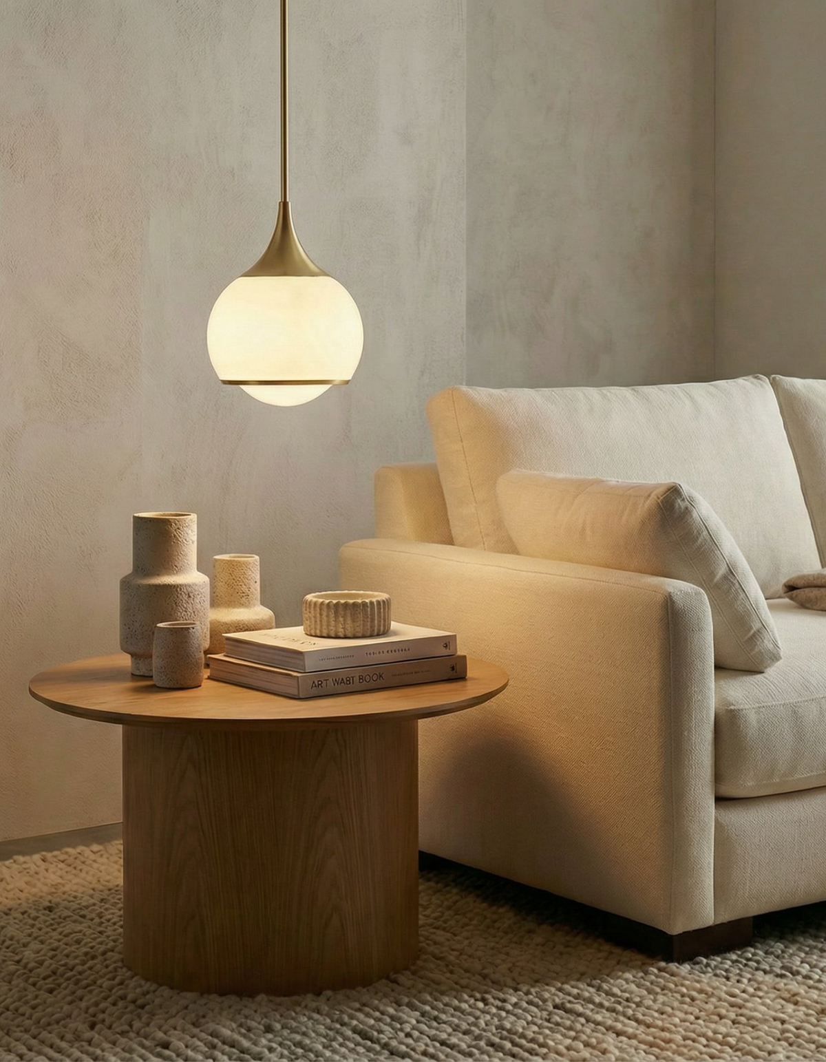 Opal 1-Light Pendant - Satin Gold#Finish_Satin Gold