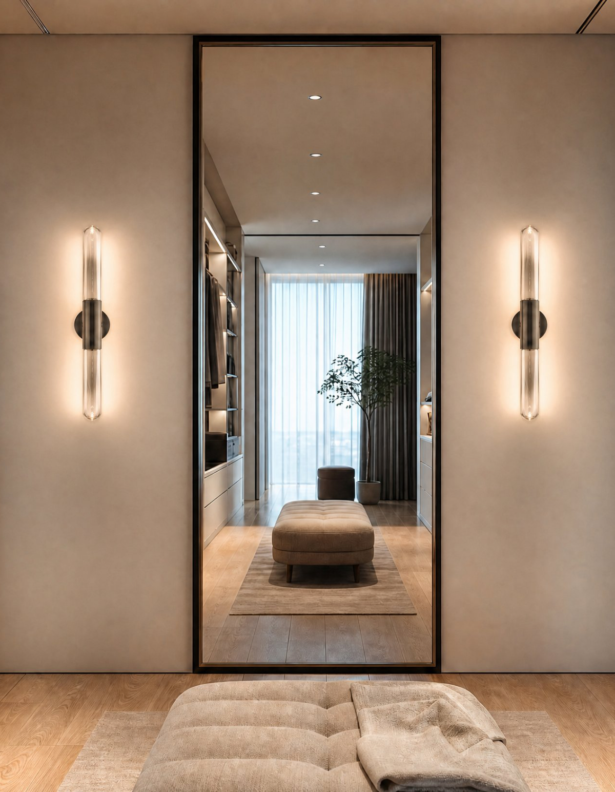 Hawthorne 32-in. Wall Sconce - HWTHN-WS2-BKSM