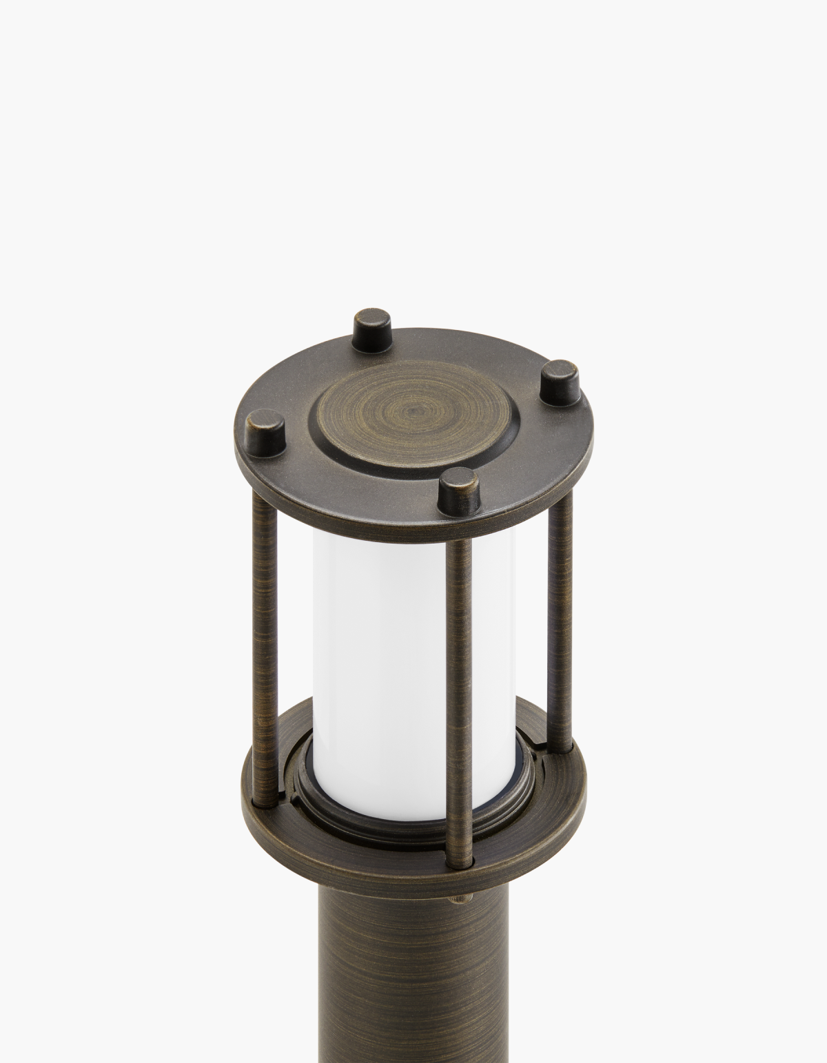 EVENING 10.7-in. Bollard – Antique Brass - Antique Brass#Finish_Antique Brass