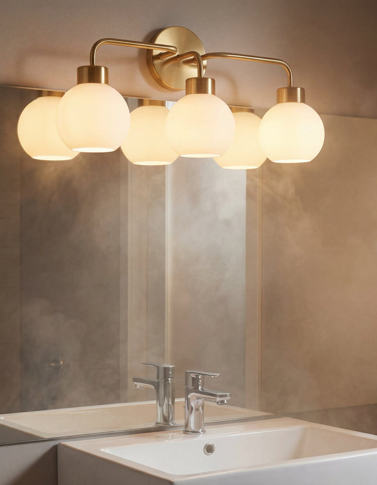 Opal 3-Light Vanity Light - Satin Gold#Finish_Satin Gold