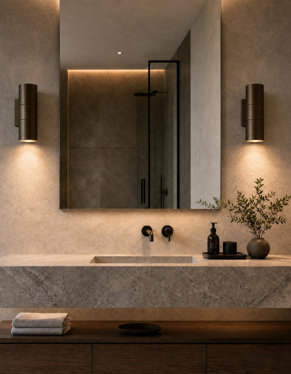 PIONEER 2-Light Outdoor Up/Down Wall Sconce - Bronze#Finish_Bronze