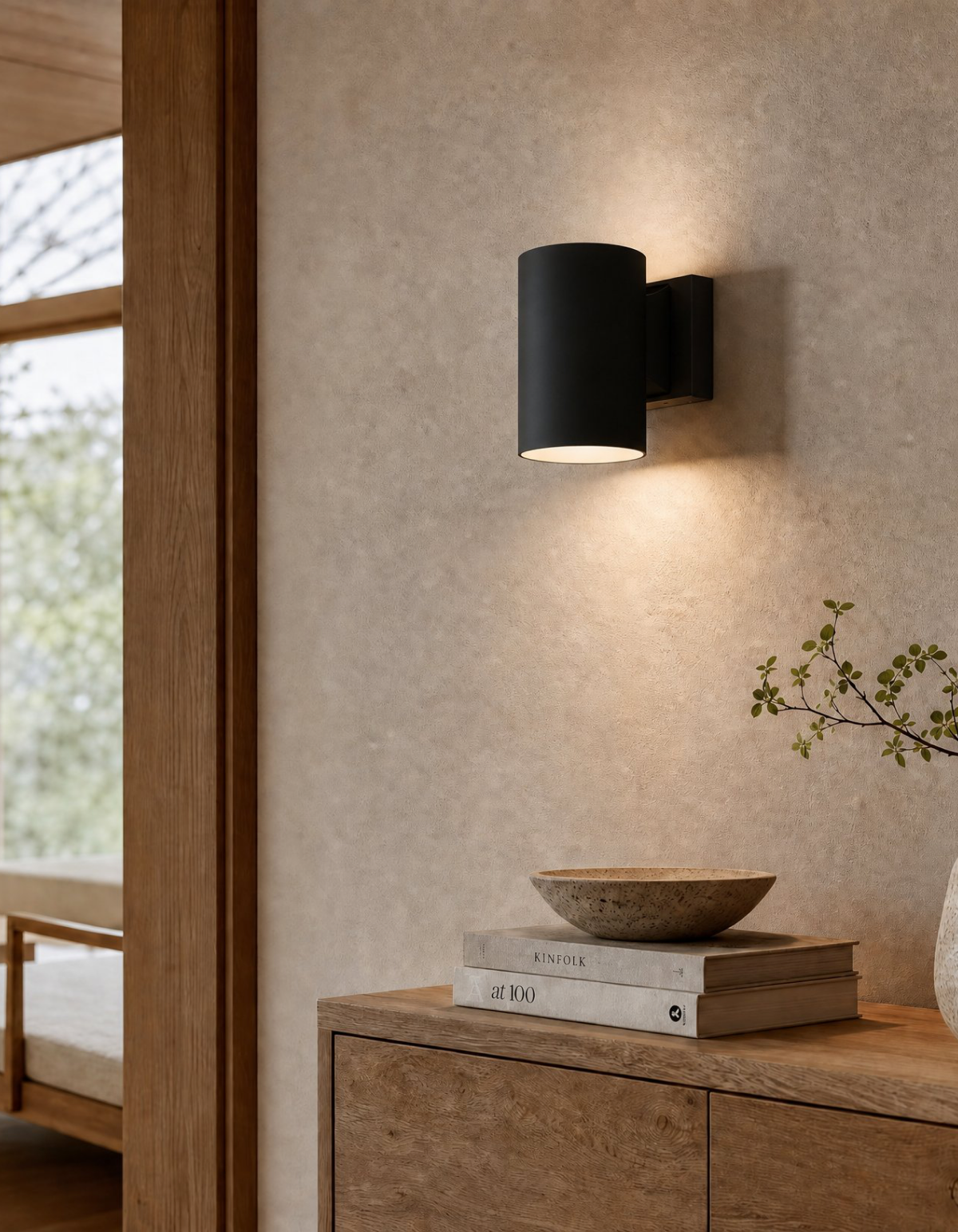 Pioneer 1-Light Up/Down Sconce - Black#Finish_Black