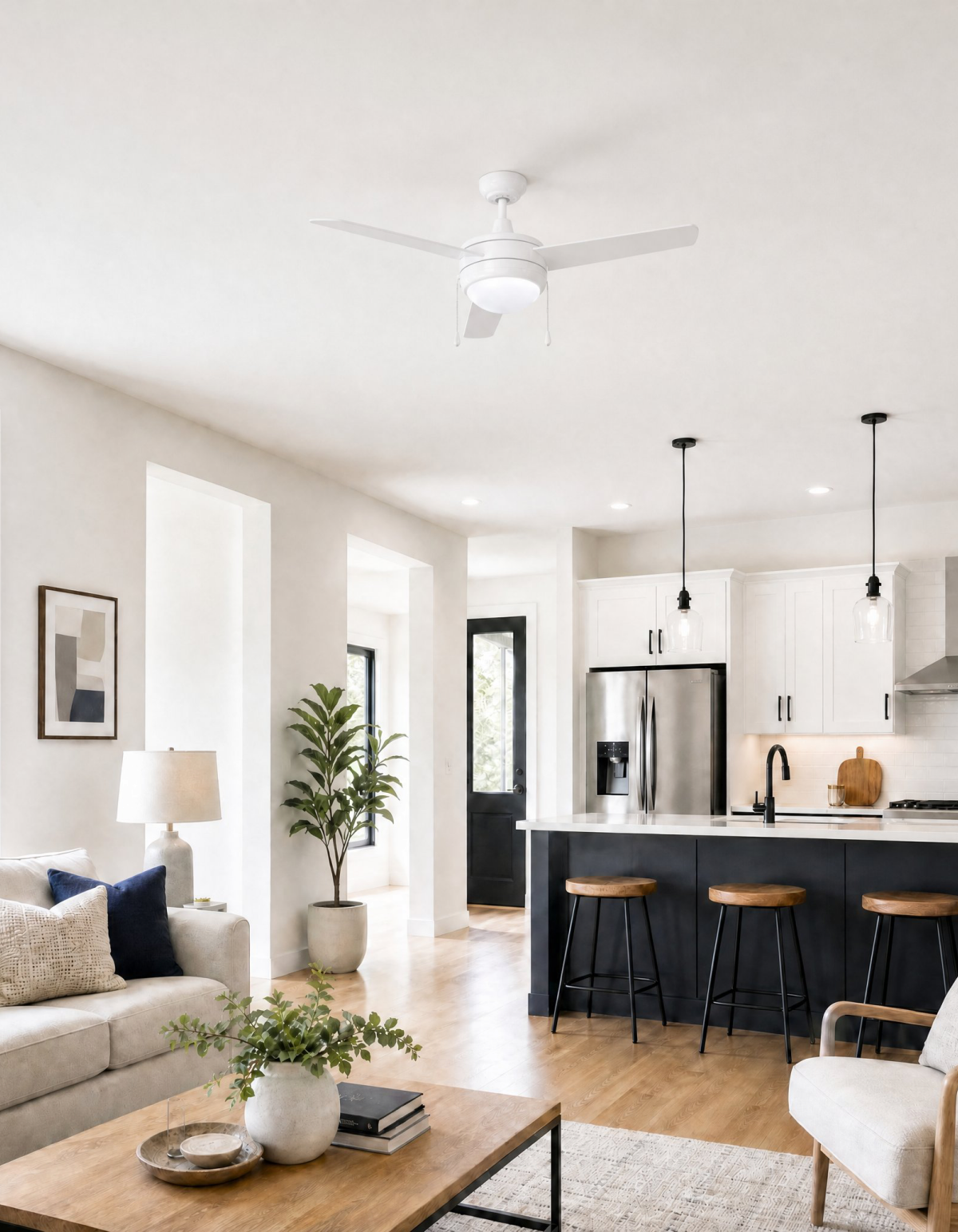 COBIA 52" 3-Blade Cobia Ceiling Fan - Matte White#Finish_Matte White
