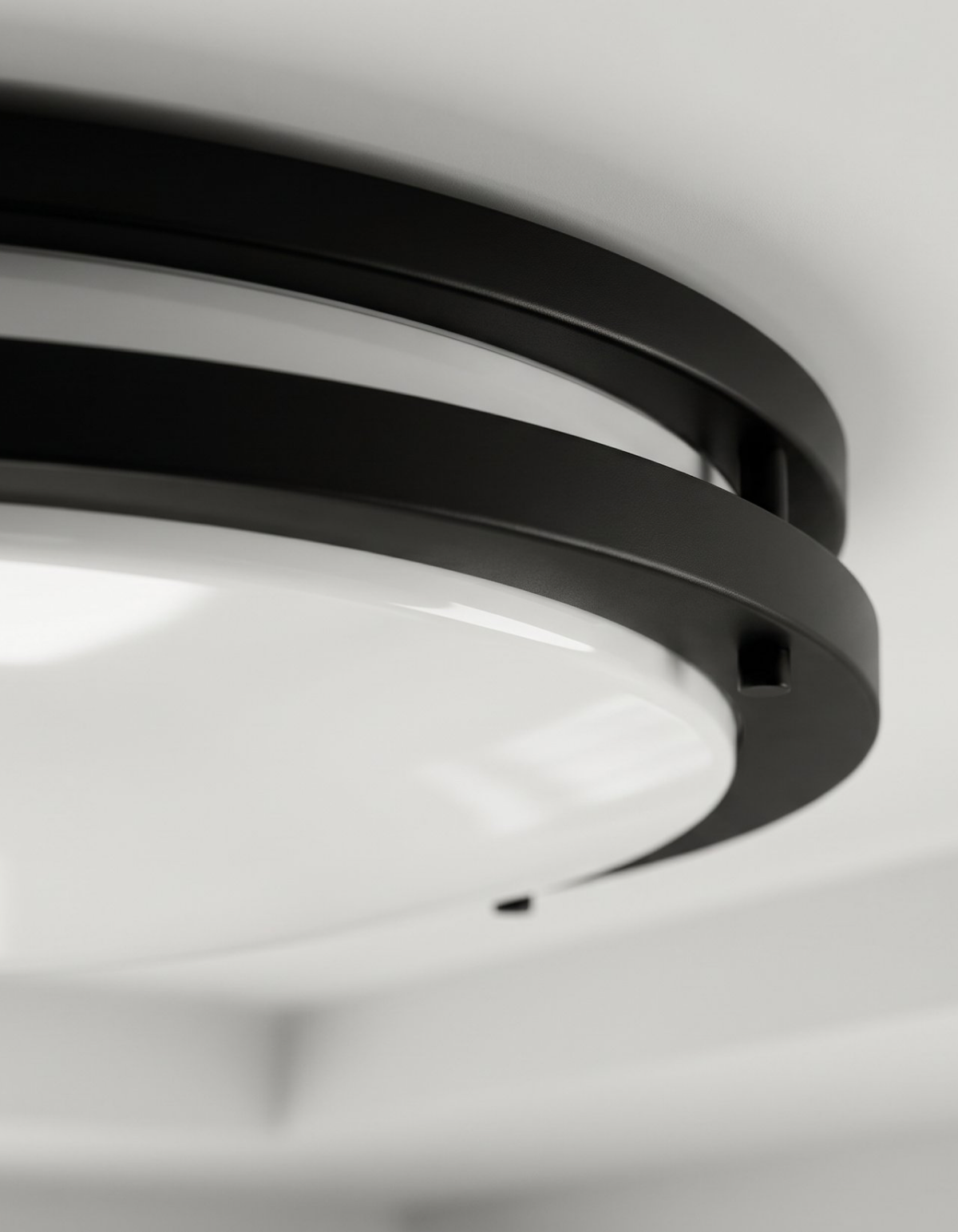 DAWN 14" double ring flush mount - Black#Finish_Black