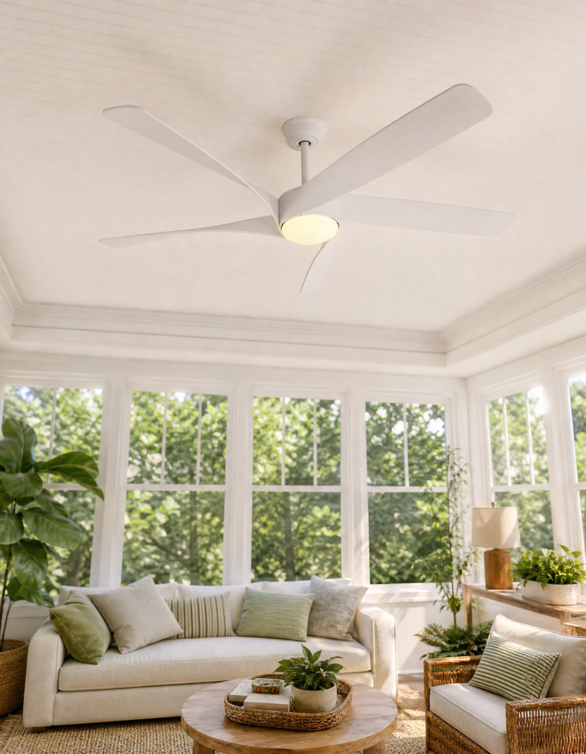 MIGHTY CONDOR 60" Mighty Condor Fan - Matte White With Matte White#Finish_Matte White With Matte White