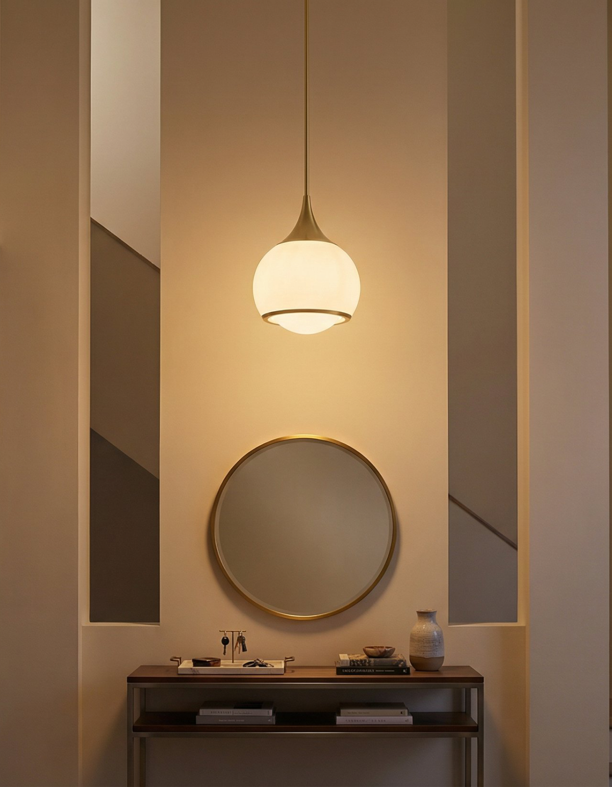 Opal 1-Light Pendant - Satin Gold#Finish_Satin Gold