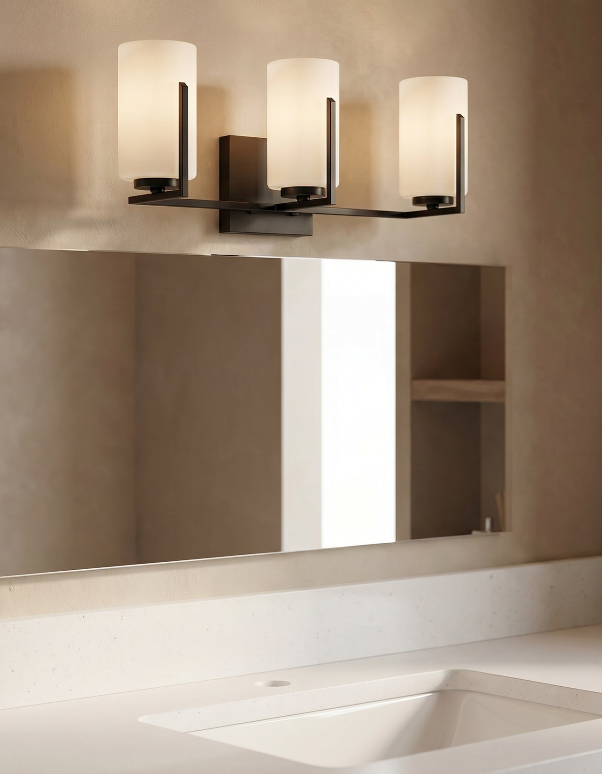 Bella 3-Light Vanity Light - Black#Finish_Black