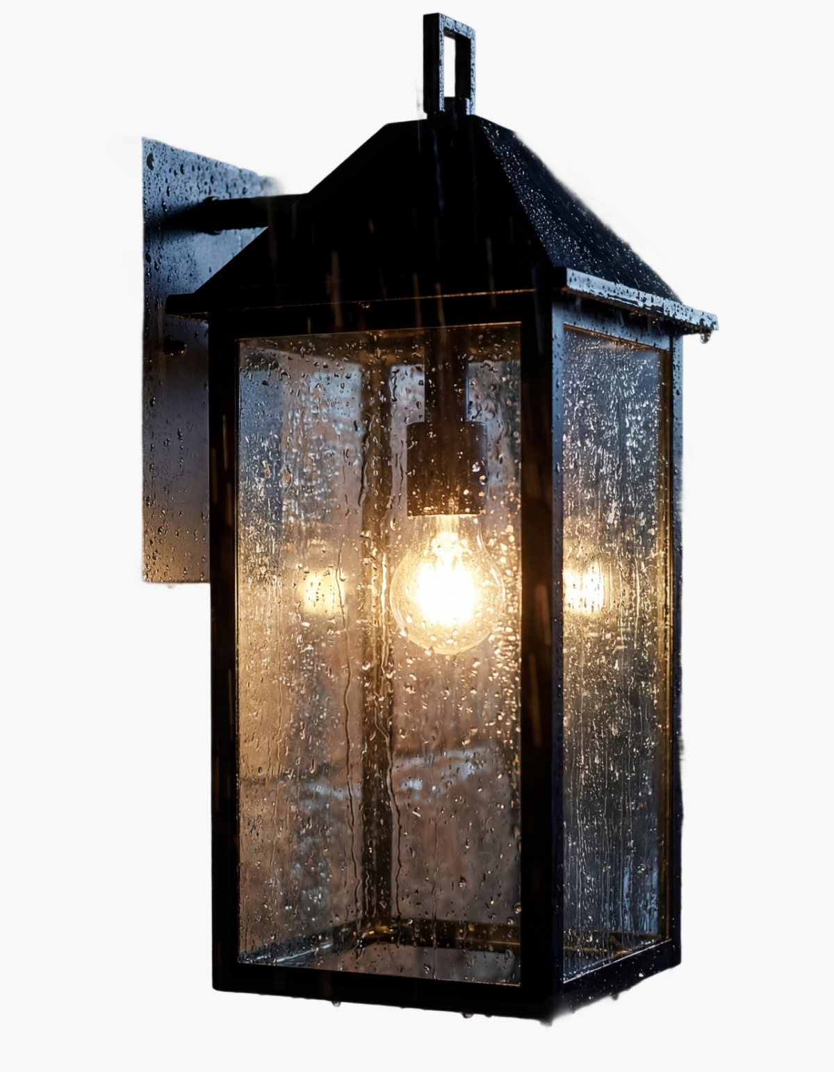 BELMONT 18-in. Outdoor Lantern - black, white background