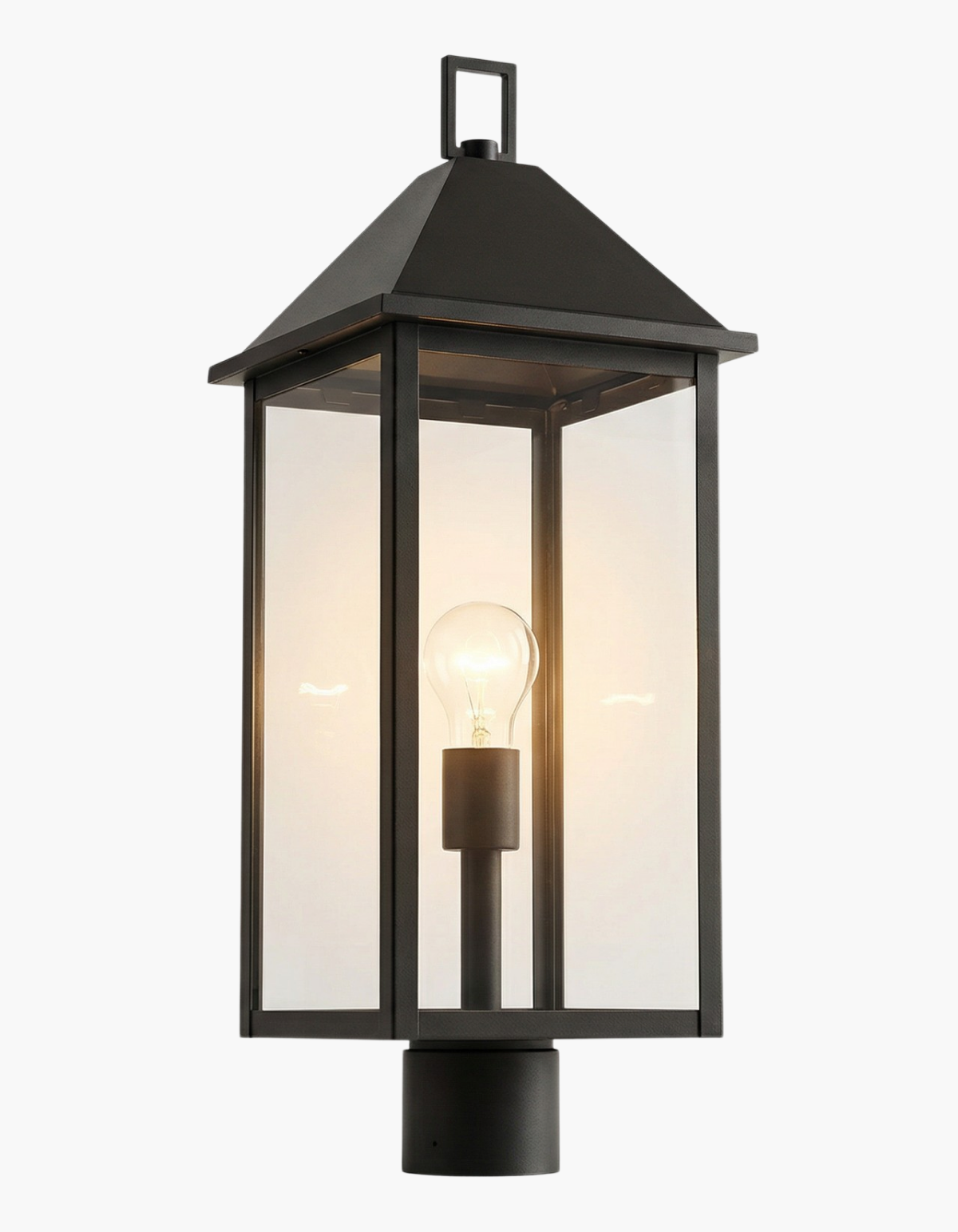 BELMONT Post Lantern - black, white background