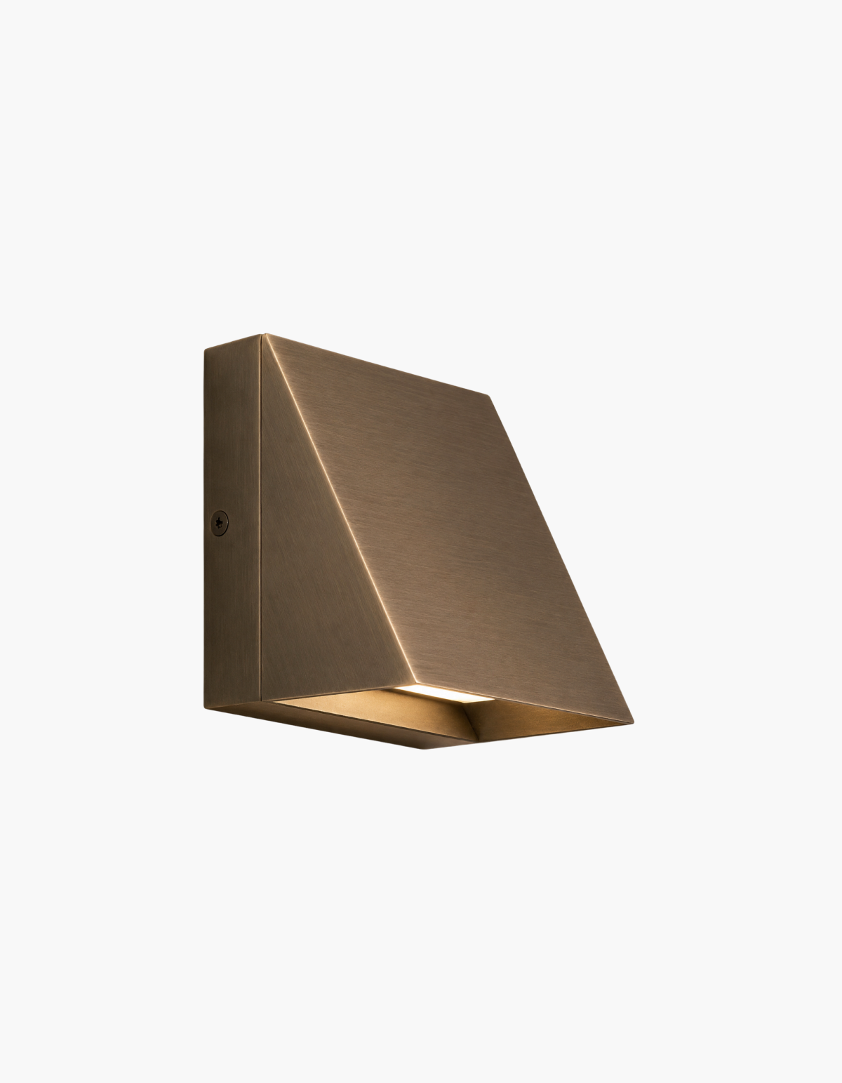 BENTON 5-in. Outdoor Wall Cube in Bronze