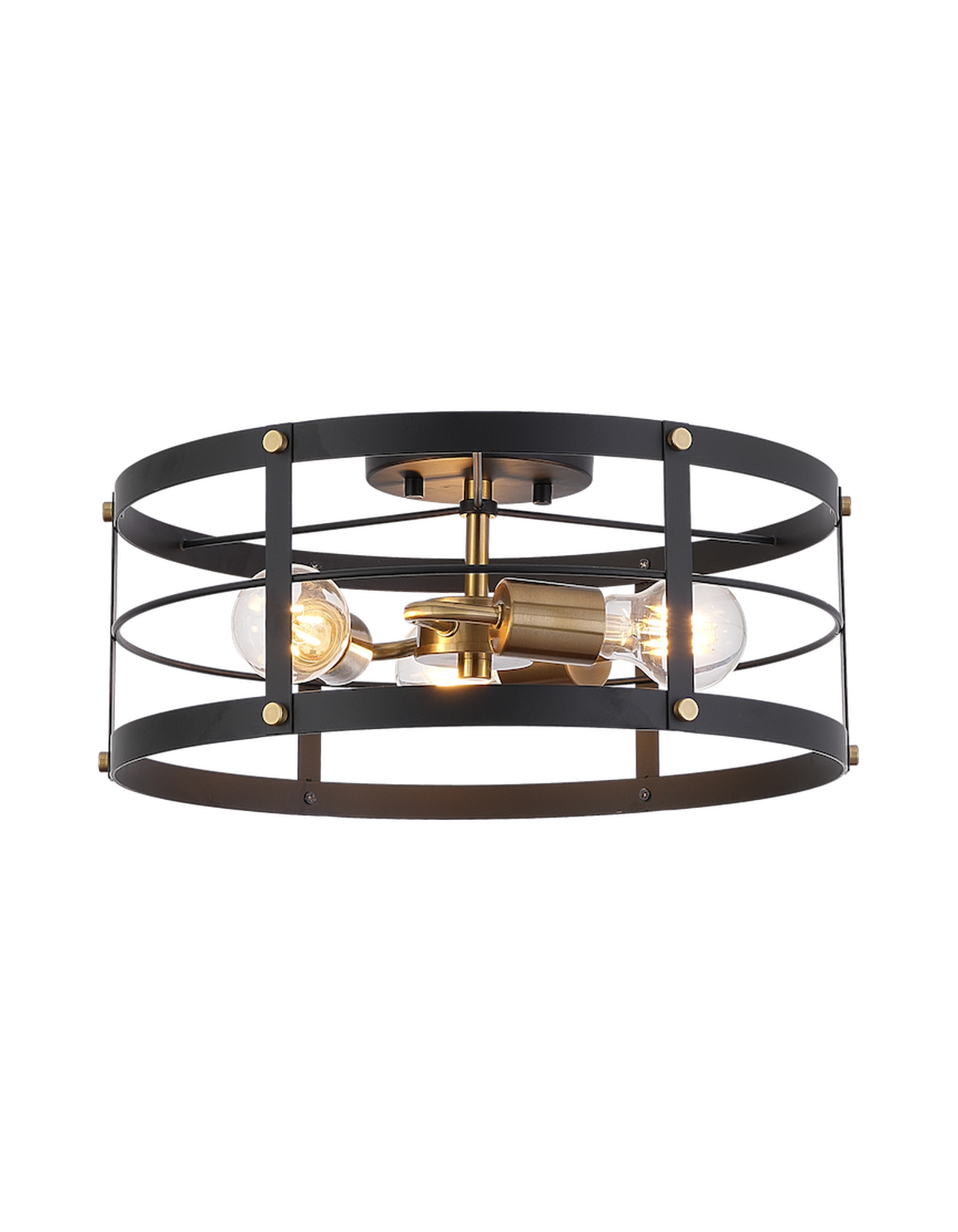 GRIDLOCK 3-Light Flush Mount