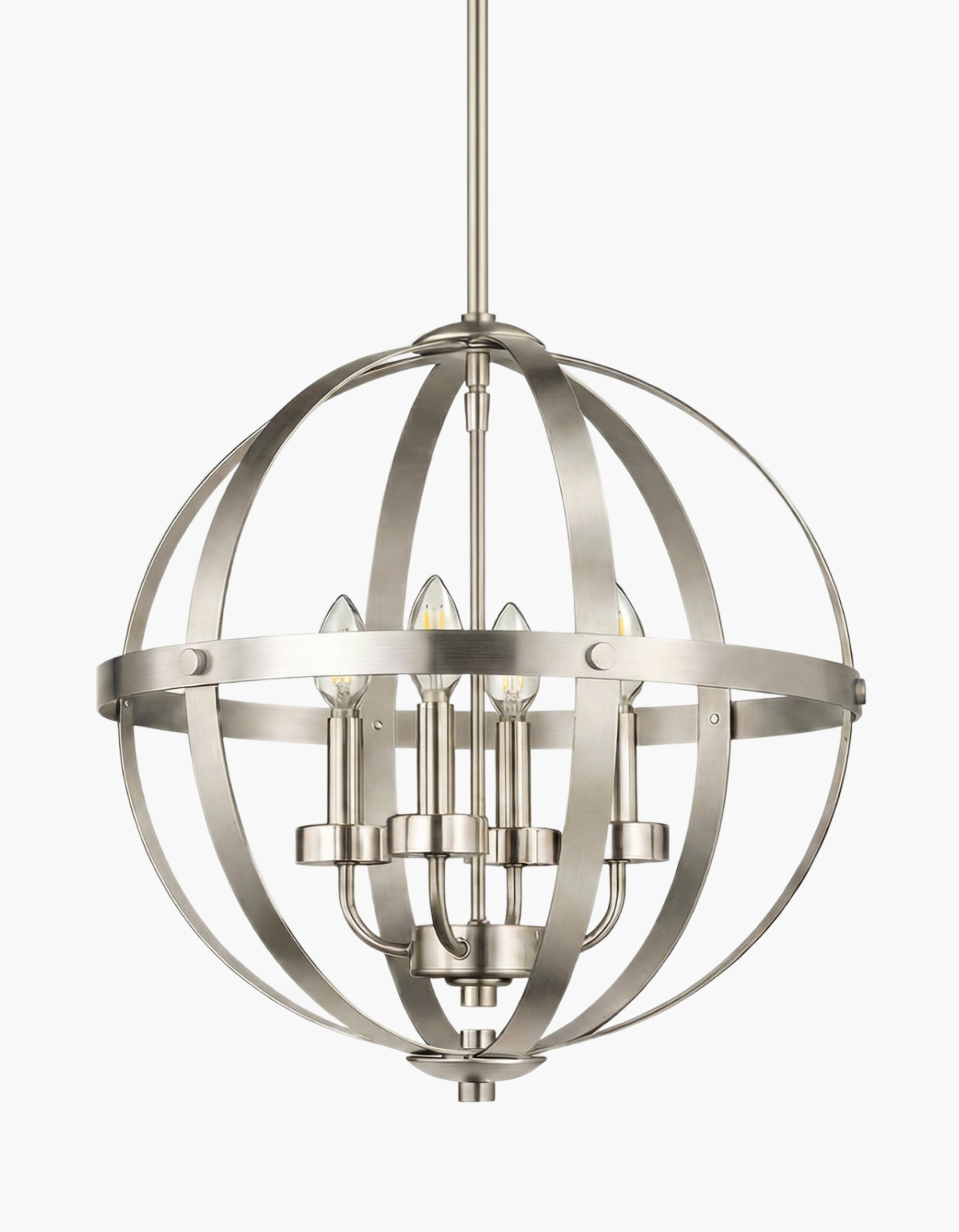 BRICKELL 24-in. Four-Light Pendant in Brushed Nickel