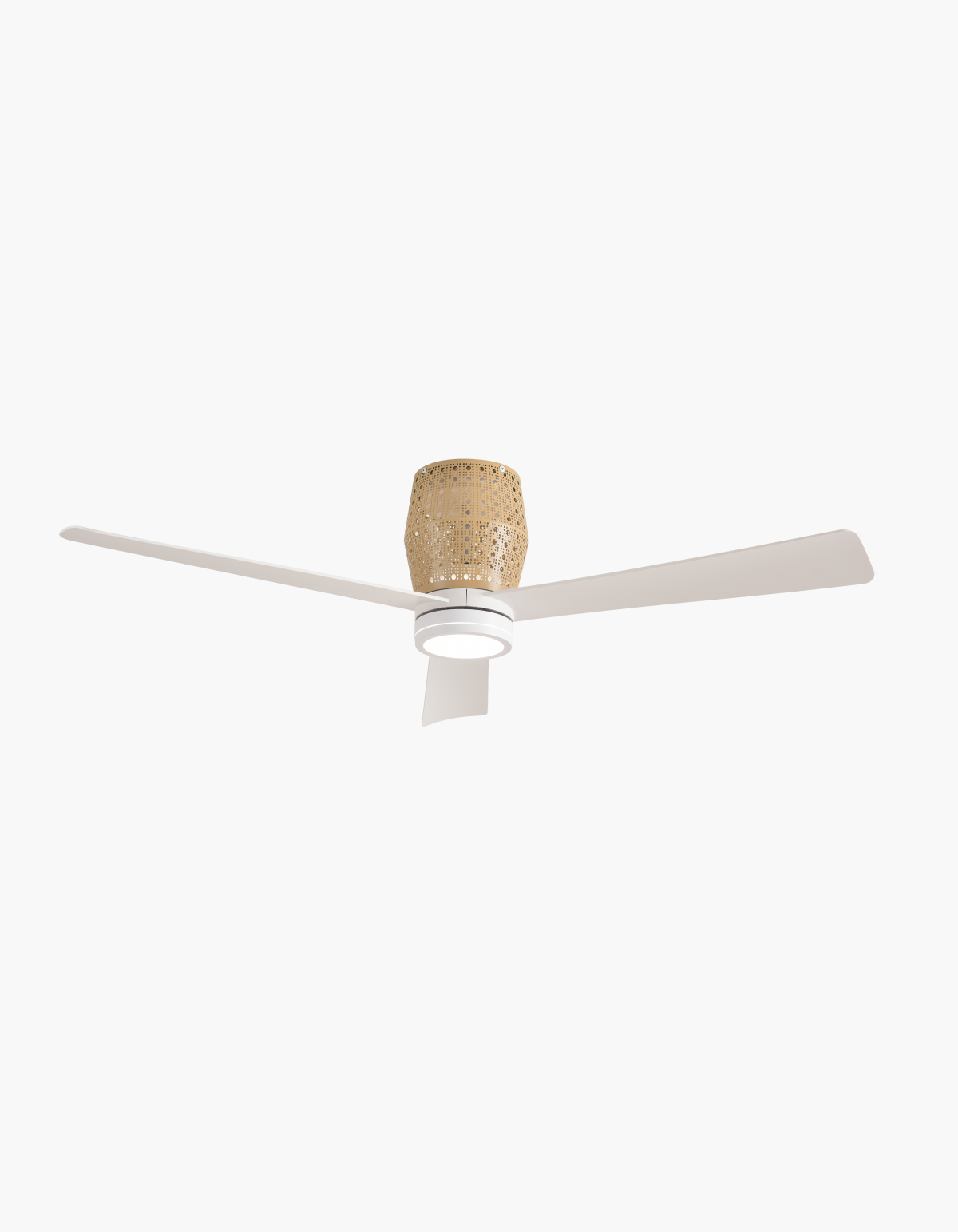BANYAN 52-in. Hugger Ceiling Fan, Matte White