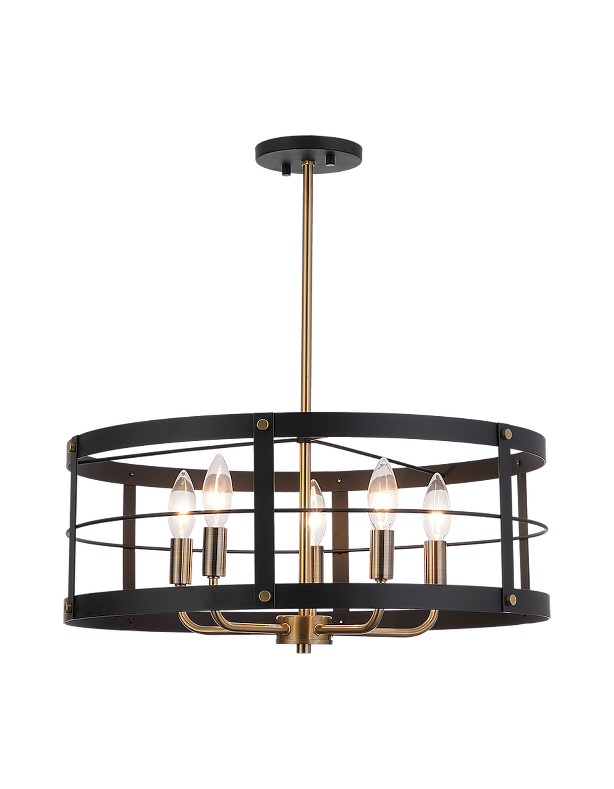 GRIDLOCK 5-Light Flush Mount
