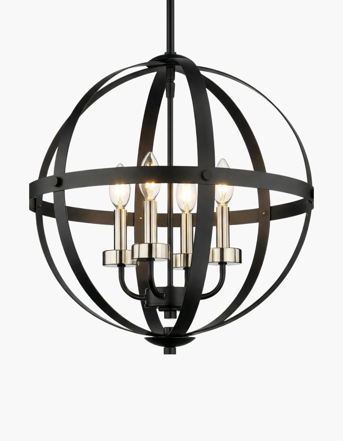 Brickell 18-in. Four-Light Pendant - Black