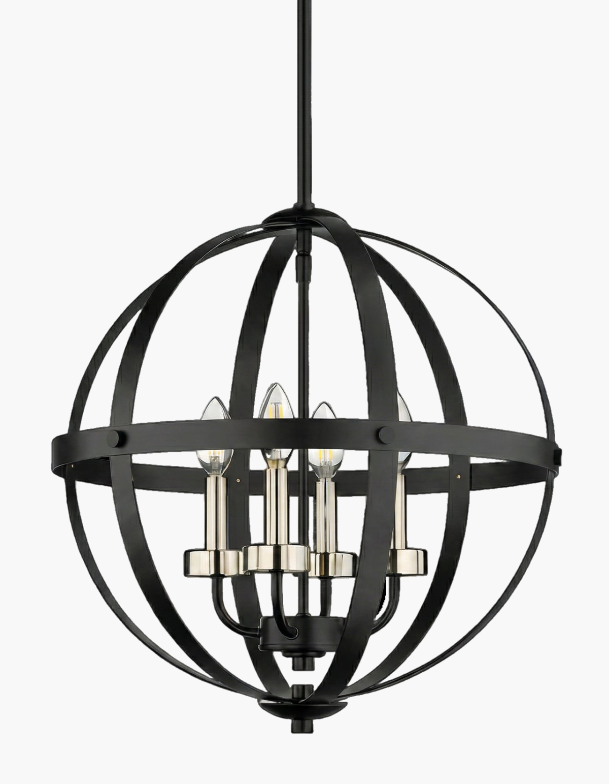 BRICKELL 24-in. Four-Light Pendant in Black