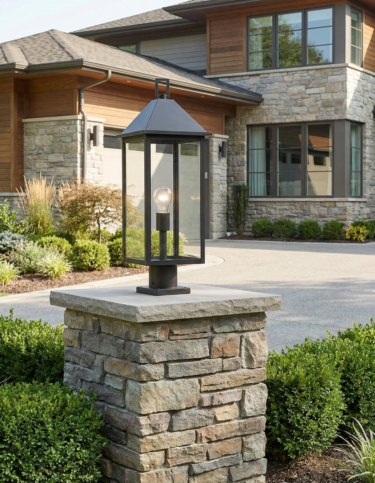 BELMONT Post Lantern - lifestyle
