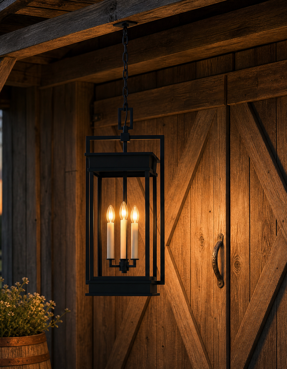 CARLISLE 3-Light Outdoor Pendant — gallery 2