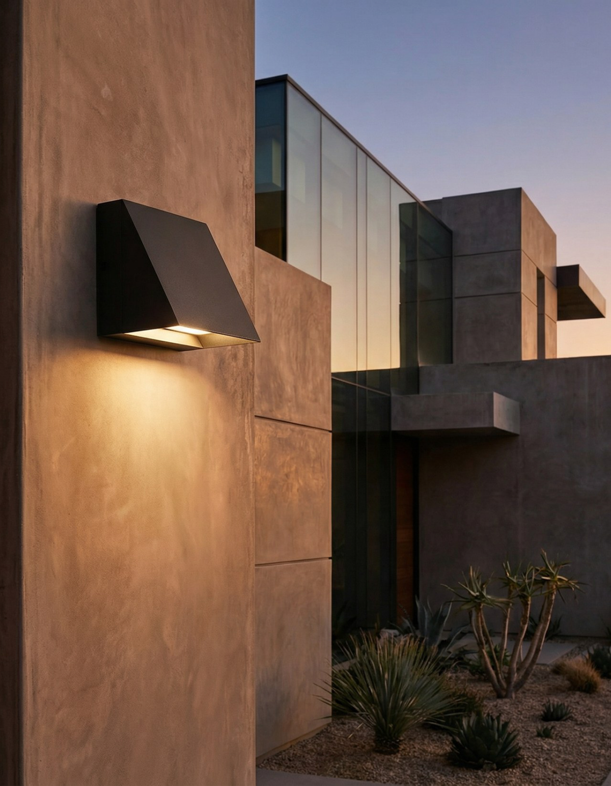 BENTON 5-in. Outdoor Wall Cube in Black