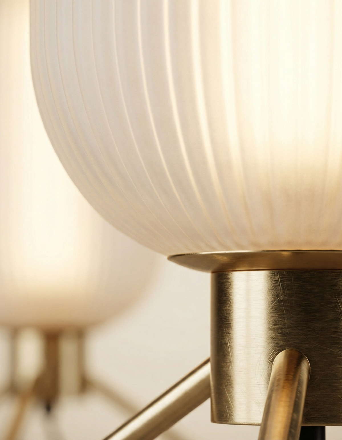 ELION Table Lamp – Anodized Brass Gold