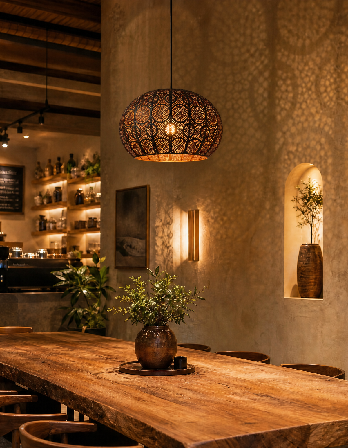 CAVA 18-in. Pendant, Aged Copper Finish