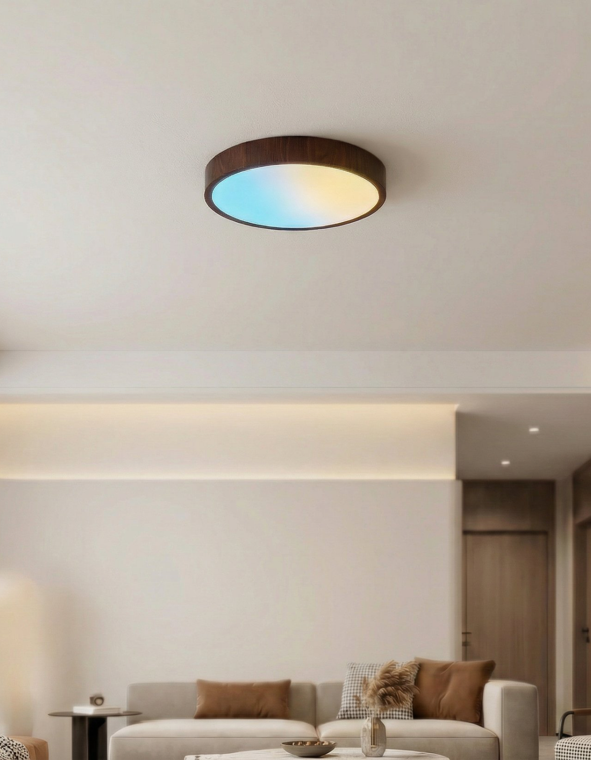 CAELUM 20-in. Flush Mount walnut — gallery 3