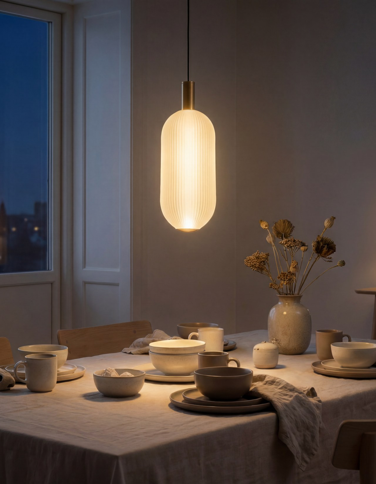 ELION Single Pendant – Anodized Brass Gold