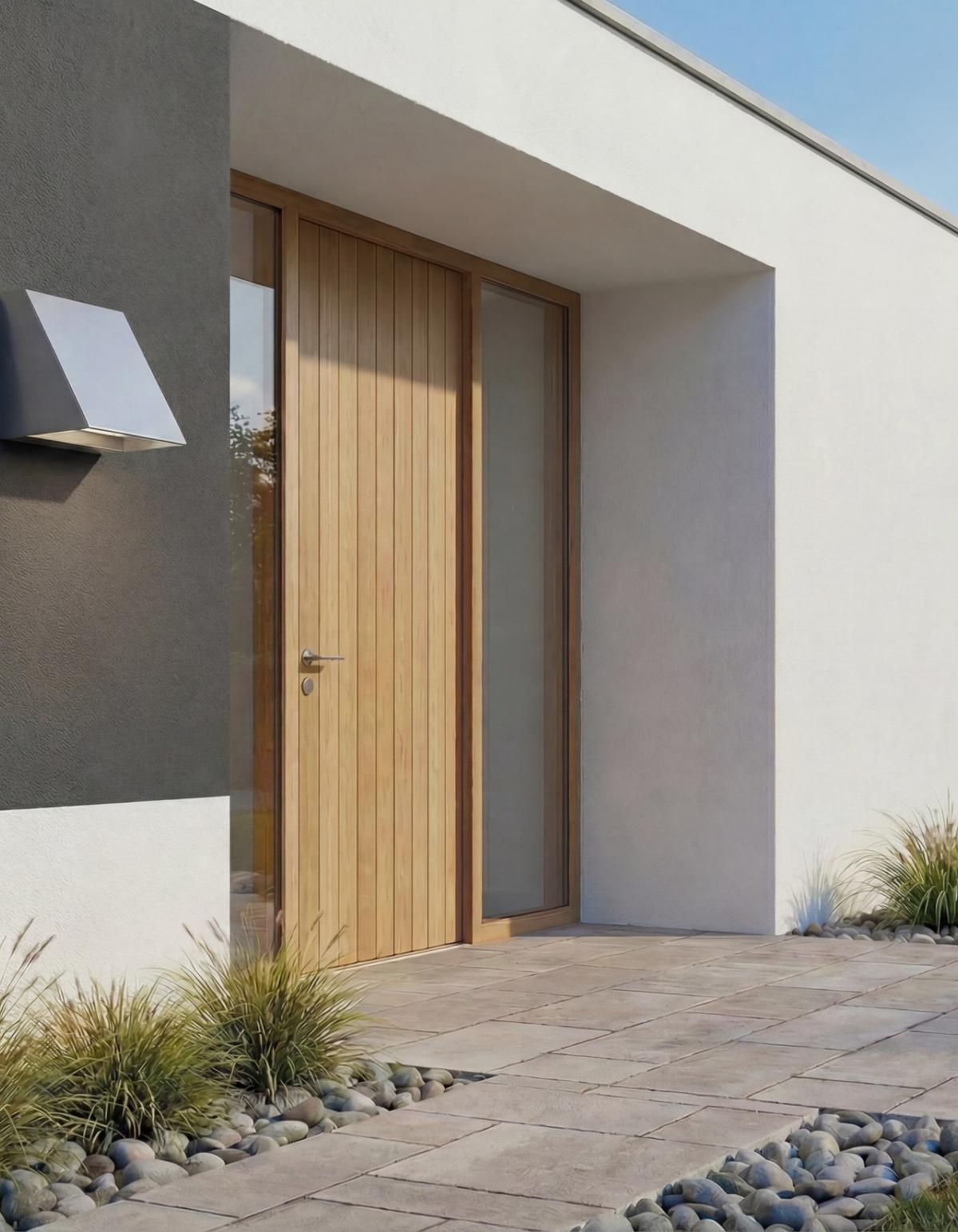 BENTON 5-in. Outdoor Wall Cube in Slate Gray