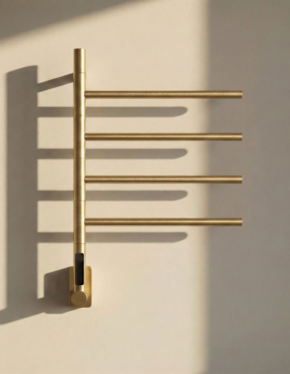 EMBER 4-Bar Towel Warmer – Brushed Golden