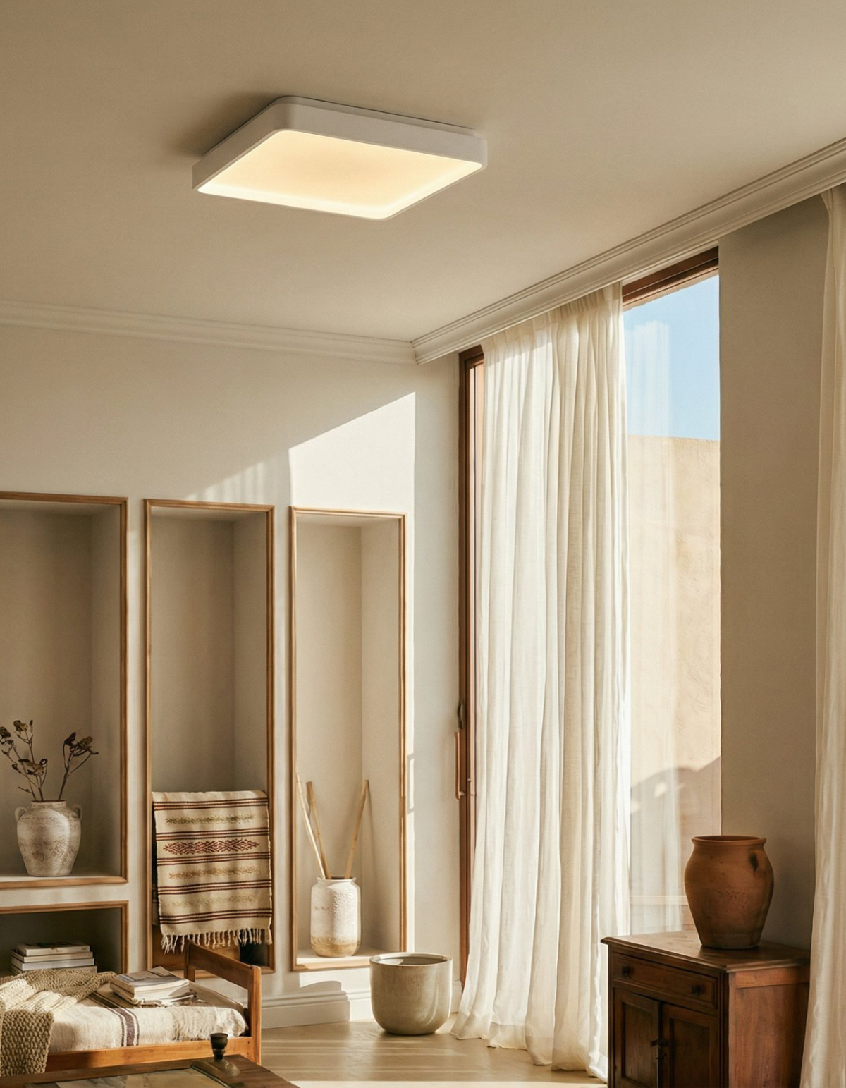 CAELUM 24-in. Square Flush Mount white — gallery 4