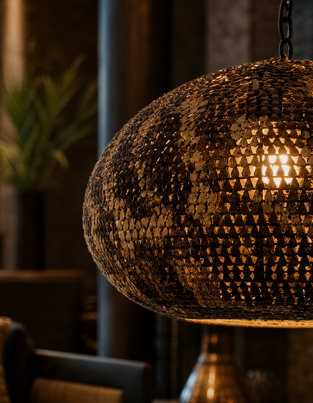 CAVA 18-in. Pendant, Aged Copper Finish