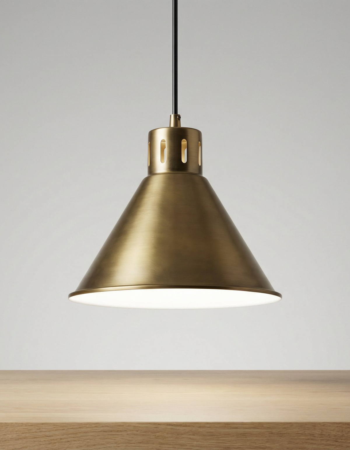DUKE 1-Light Pendant - Satin Gold