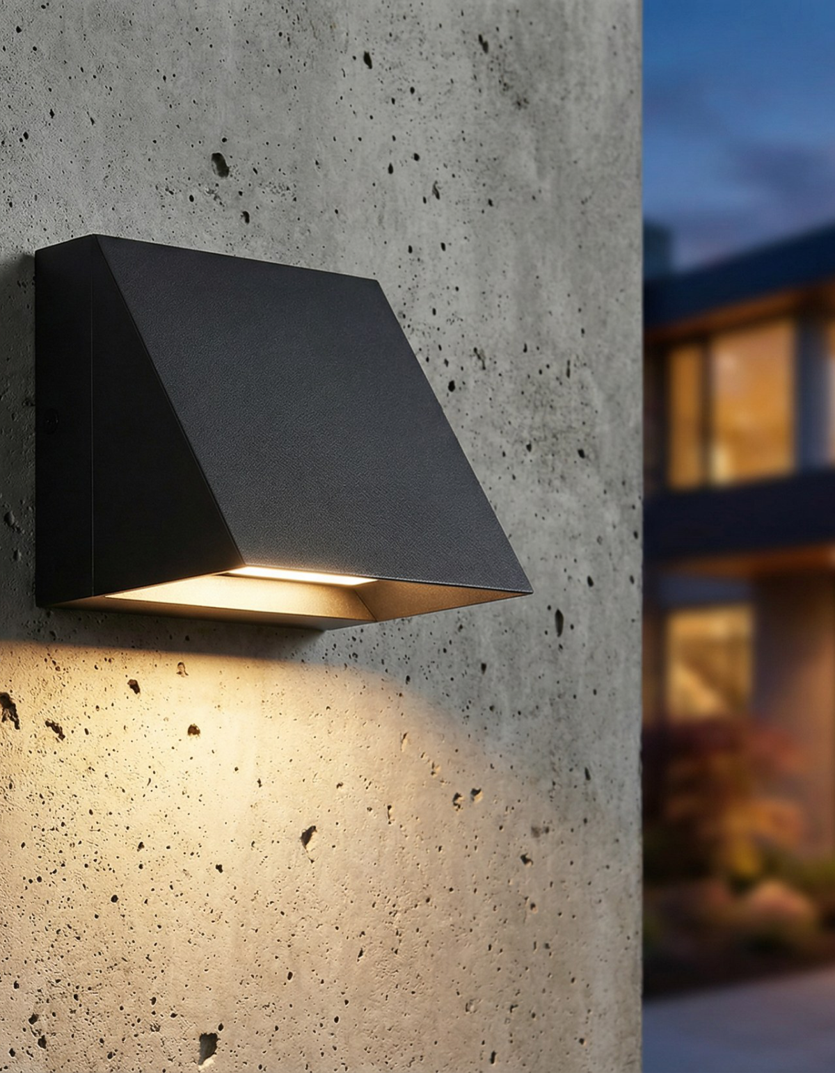 BENTON 5-in. Outdoor Wall Cube in Black