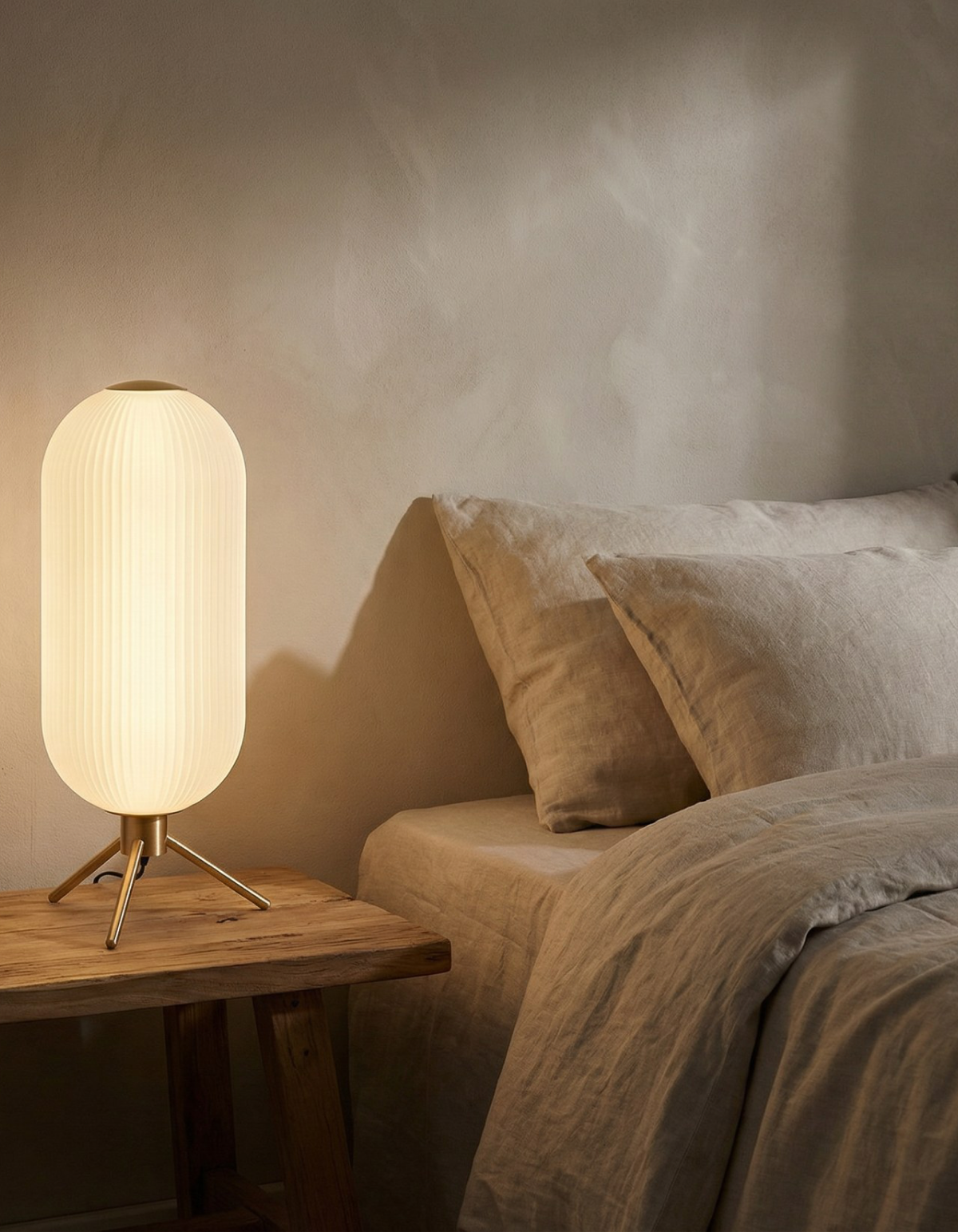 ELION Table Lamp – Anodized Brass Gold