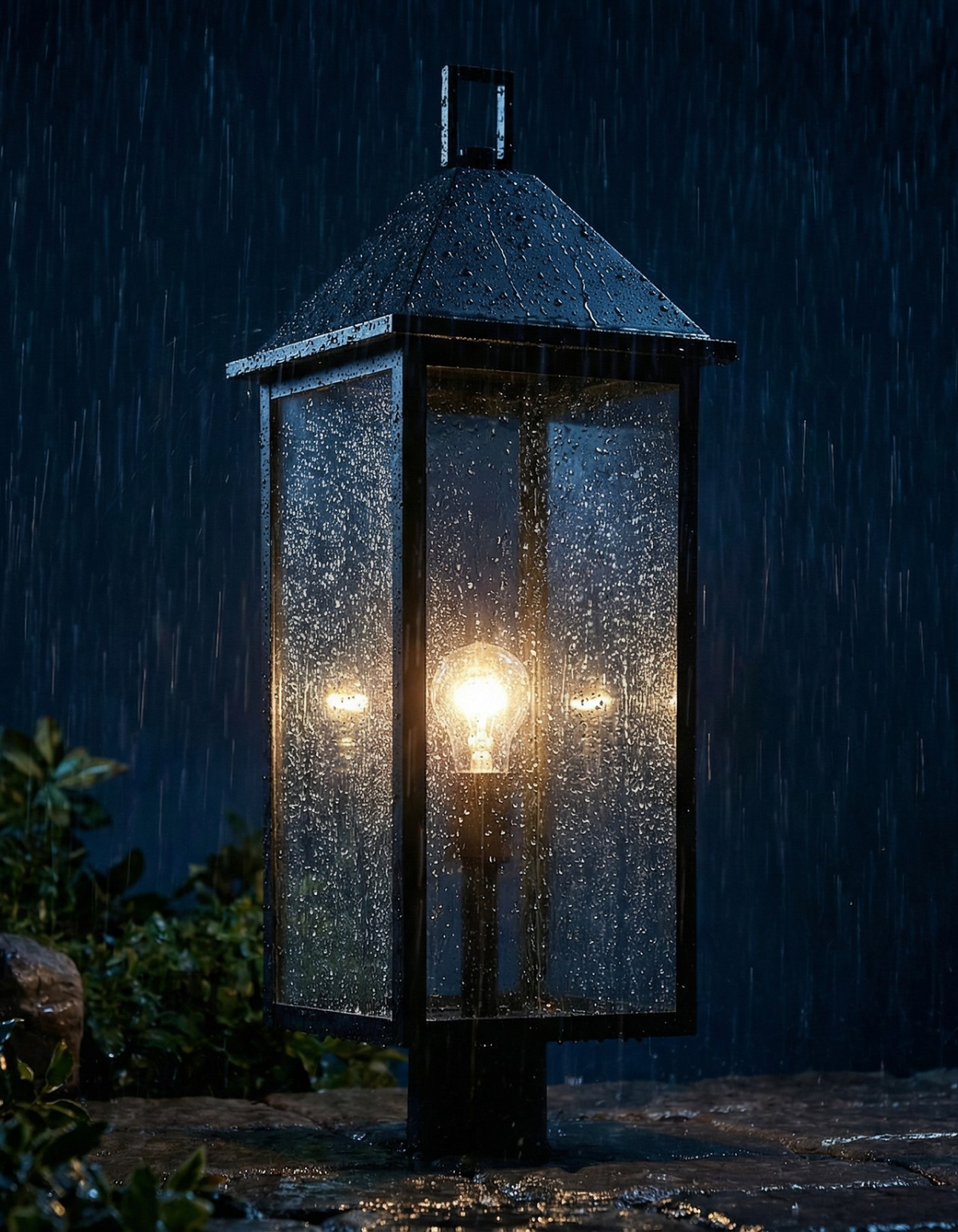 BELMONT Post Lantern - night