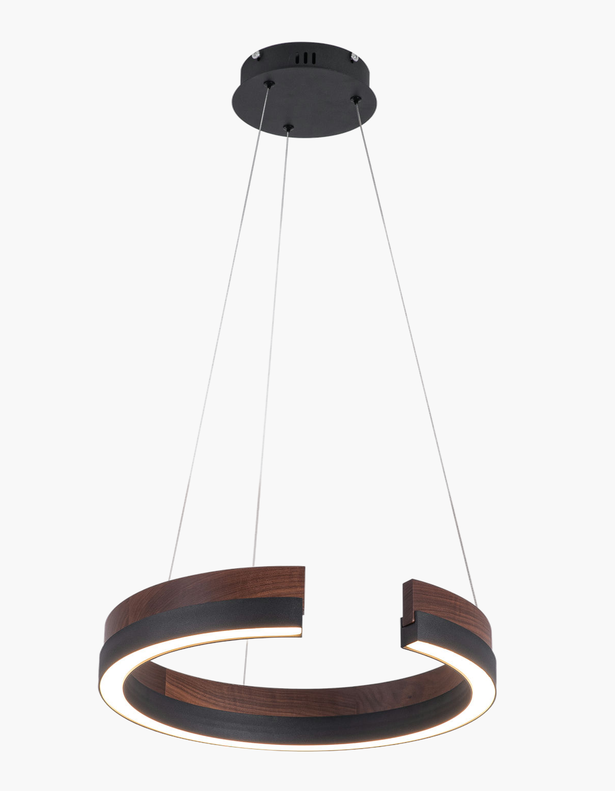 Rowan 24" Chandelier - Dark Walnut#Finish_Dark Walnut