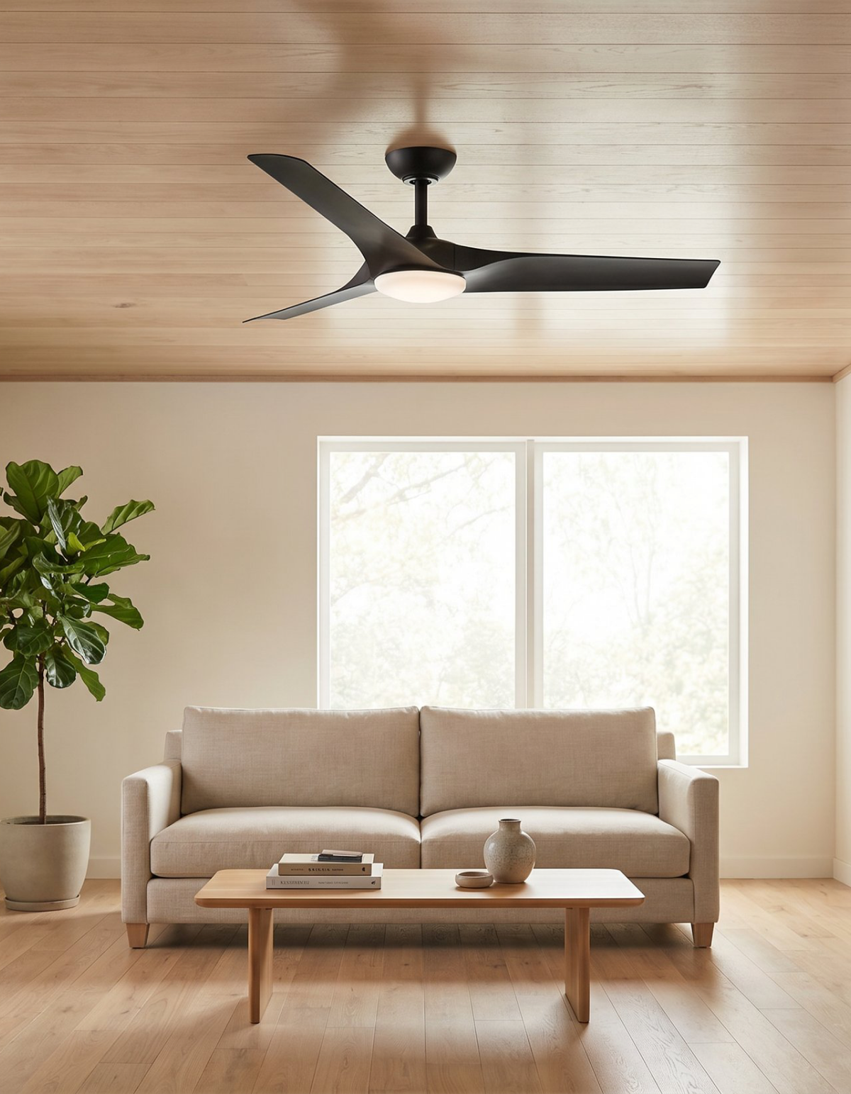 Gossamer 60-in. Ceiling Fan - Matte Black#Finish_Matte Black