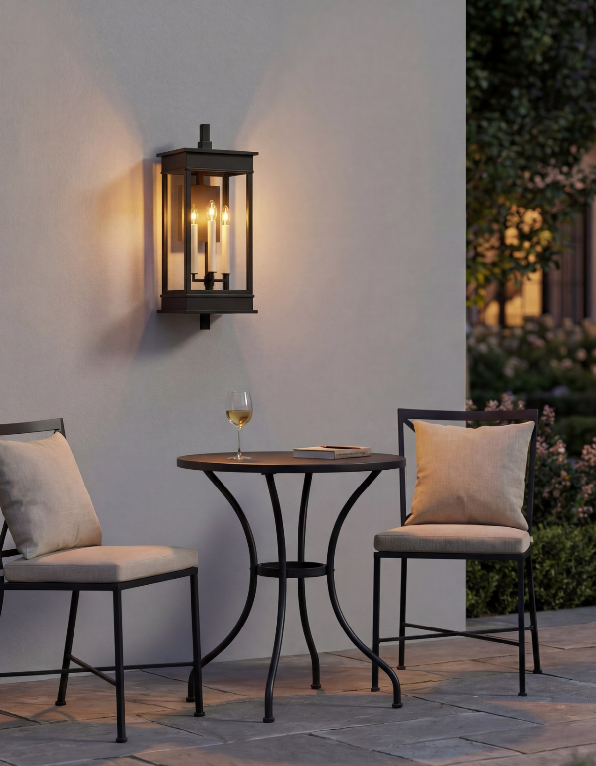 CARLISLE 36-in. 3-Light Outdoor Lantern - Black#Finish_Black