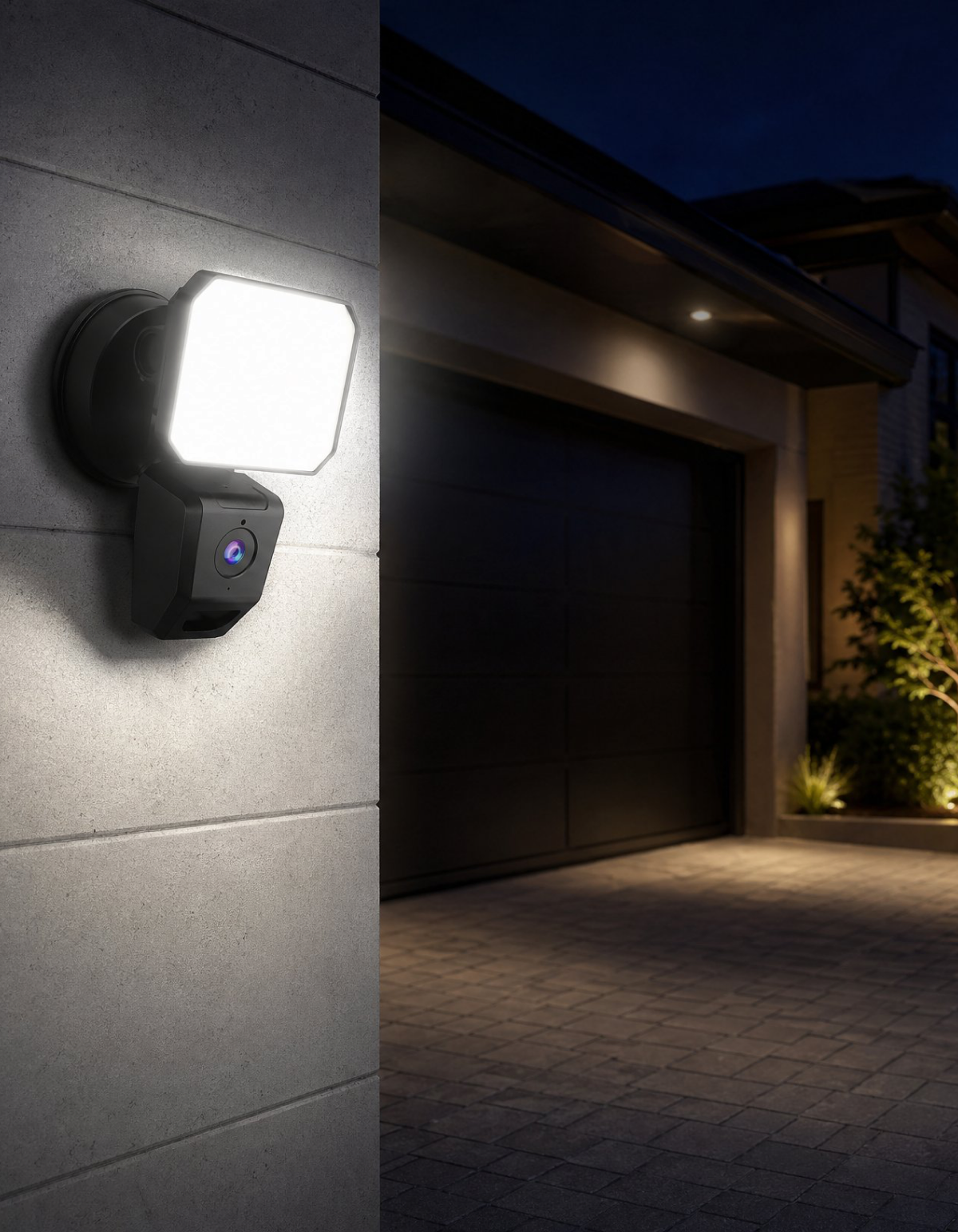 Fortis 1-Head Security Light, Black - Black#Finish_Black