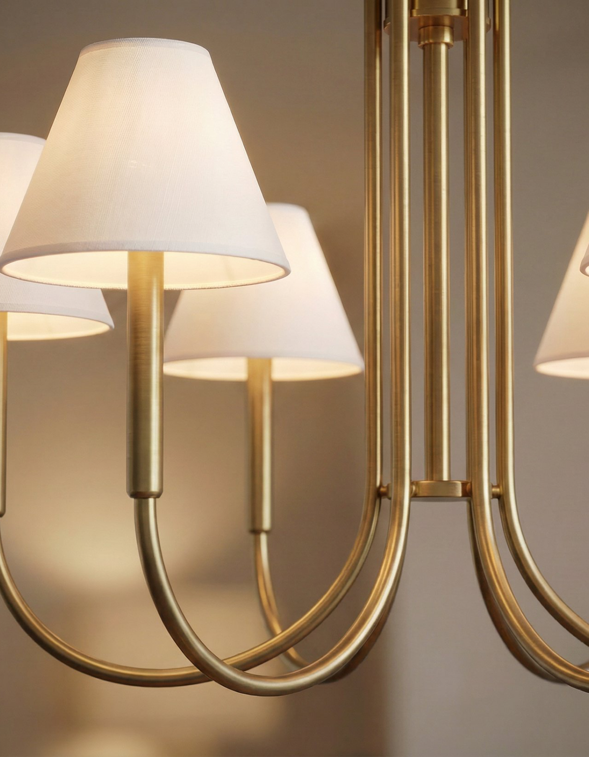 Parlor 5-Light Chandelier - Satin Gold#Finish_Satin Gold